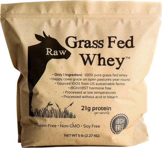 Raw Grass Fed Whey Protein - 5LB